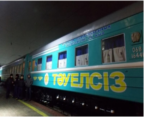 12 ноября Поезд «Тәуелсіз Қазақстан» прибыл в Петропавловск